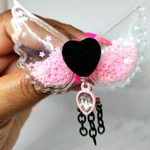 Goth Angel Wing Earrings